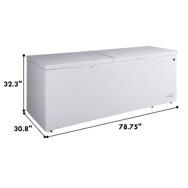 Kenmore 21-ft³ Garage Ready Convertible Chest Freezer/Refrigerator - White