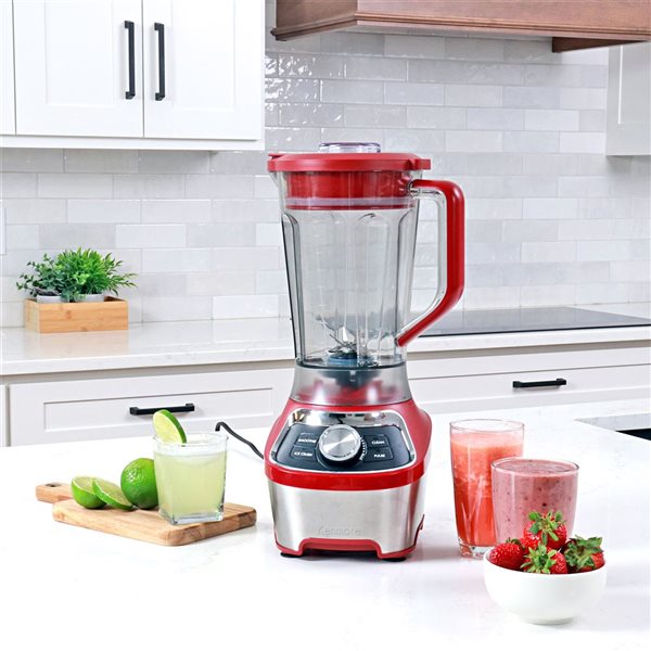 Kenmore 64 oz 1200 W Stand Blender with Smoothie and Ice Crush Modes - Red