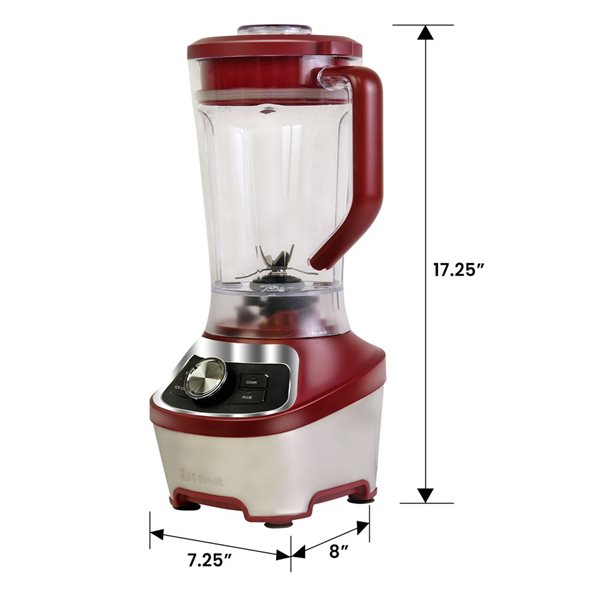 Kenmore 64 oz 1200 W Stand Blender with Smoothie and Ice Crush Modes - Red