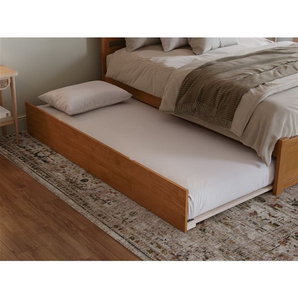 AFI Urban Light Toffee Solid Wood Full-Size Trundle Bed