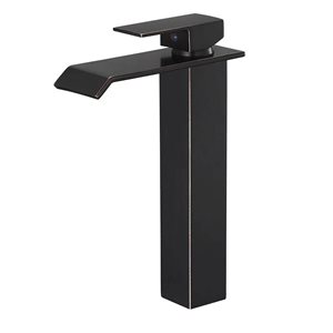 BWE Single Hole Single Handle Bathroom Vessel Sink Faucet with Drain Assembly in Oil Rubbed Bronze