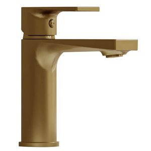 BWE Single Handle Single Hole Modern Bathroom Faucet For Sink Drip-Free Vanity Sink Faucet in Gold