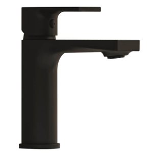 BWE Single Handle Single Hole Modern Bathroom Faucet For Sink Drip-Free Vanity Sink Faucet in Black