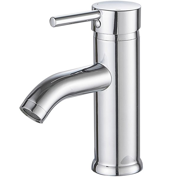 BWE Single Hole Single-Handle Bathroom Faucet With Pop Up Drain in Polished Chrome