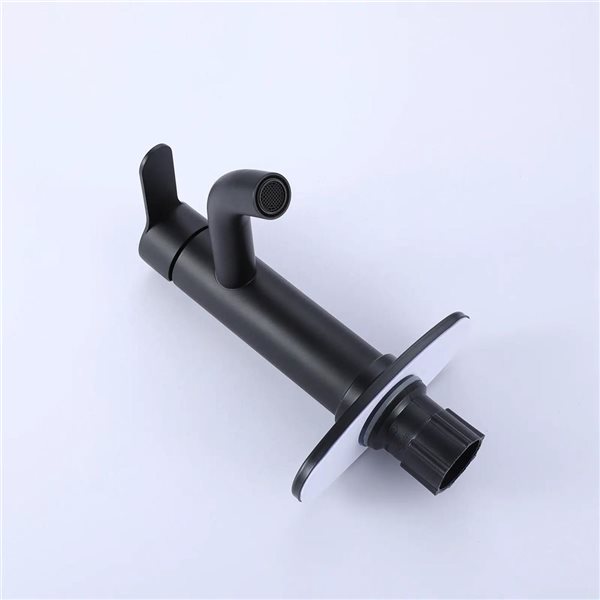 BWE Single Hole Single-Handle Bathroom Faucet in Matte Black