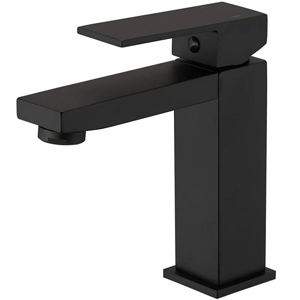 BWE Single Hole Single-Handle Bathroom Faucet in Matte Black