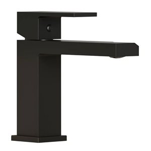 BWE Single Handle Single Hole Modern Bathroom Faucet For Sink Drip-Free Vanity Sink Faucet in Black