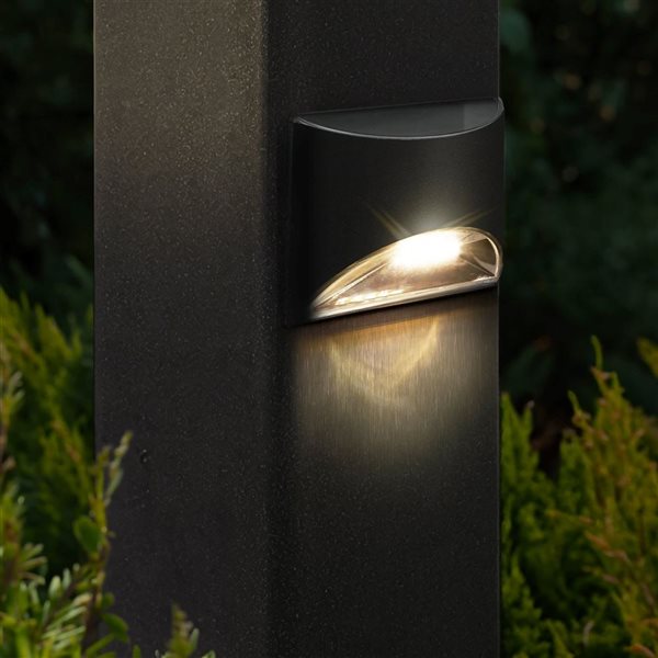 Classy Caps Black Stainless Steel Deck and Wall Light