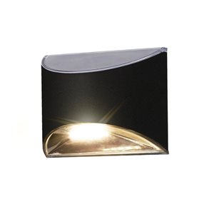 Classy Caps Black Stainless Steel Deck and Wall Light