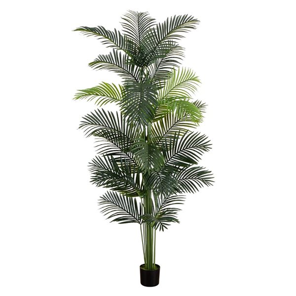 Nearly Natural 8-ft H Green Artificial Paradise Palm Tree
