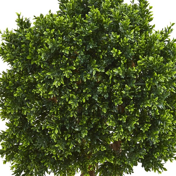 Nearly Natural 46-in H Green Artificial Boxwood Topiary Tree