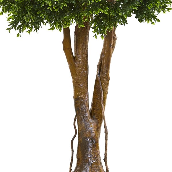 Nearly Natural 46-in H Green Artificial Boxwood Topiary Tree