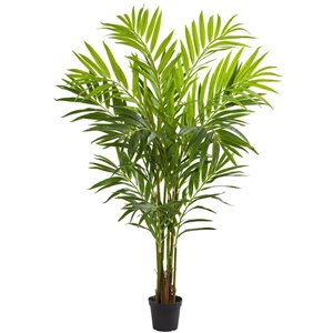 Nearly Natural 8-ft H Green Artificial King Palm Tree