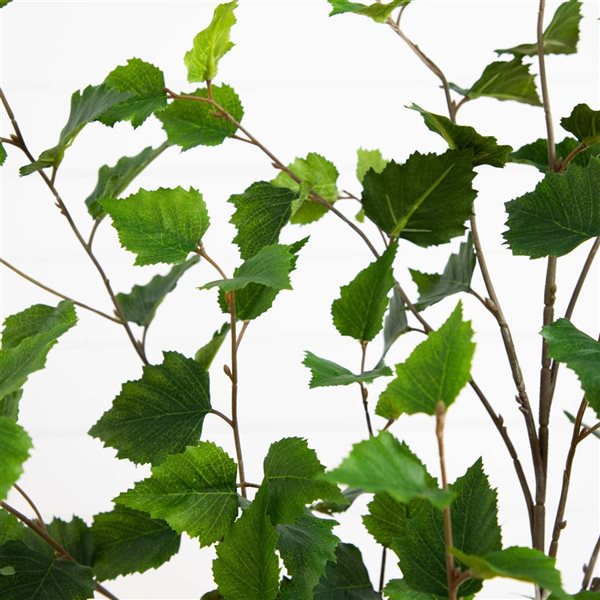 Nearly Natural 4-ft H Green Artificial Birch Tree w/ Realistic Touch Leaves