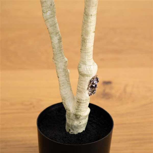 Nearly Natural 4-ft H Green Artificial Birch Tree w/ Realistic Touch Leaves