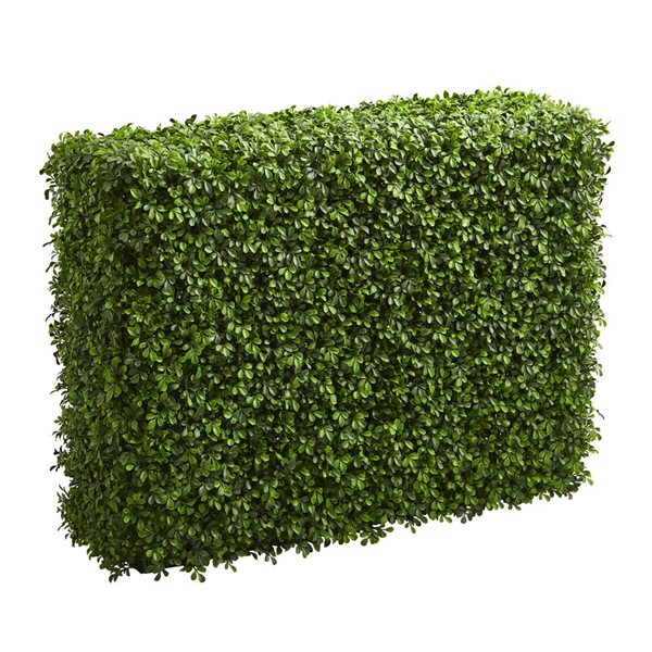 Nearly Natural 39-in H Green Artificial Boxwood Hedge