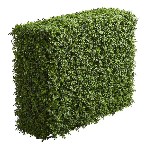 Nearly Natural 39-in H Green Artificial Boxwood Hedge