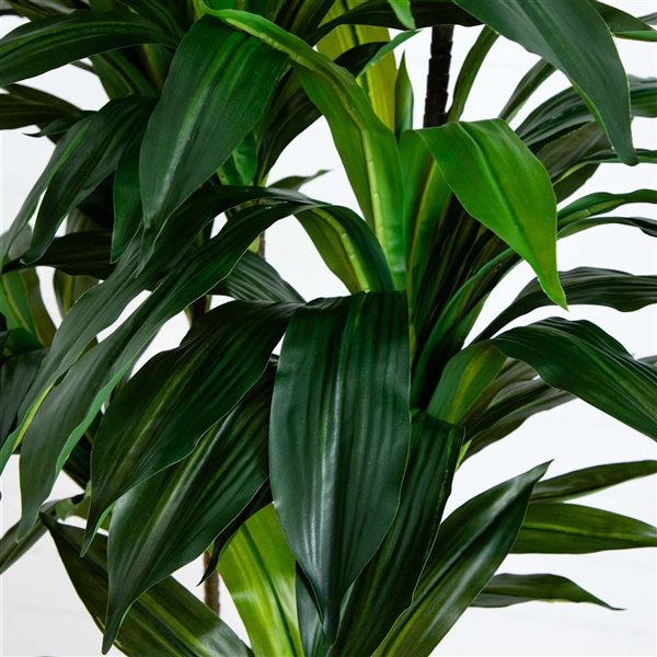 Nearly Natural 8-ft H Green Artificial Dracaena Tree w/ Realistic Touch Leaves