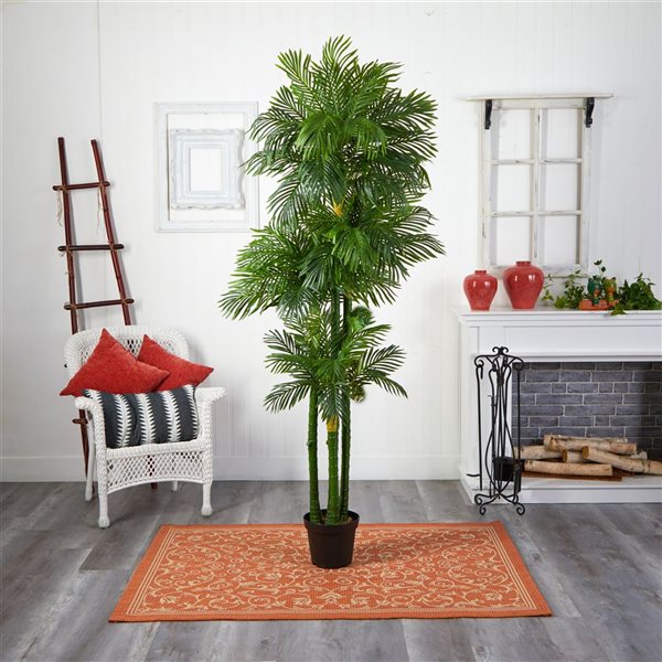 Nearly Natural 7.5-ft H Green Artificial Phoenix Palm Tree