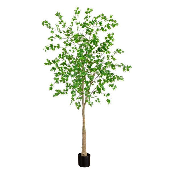 Nearly Natural 8ft H Green Artificial Maple Tree T4664 RONA