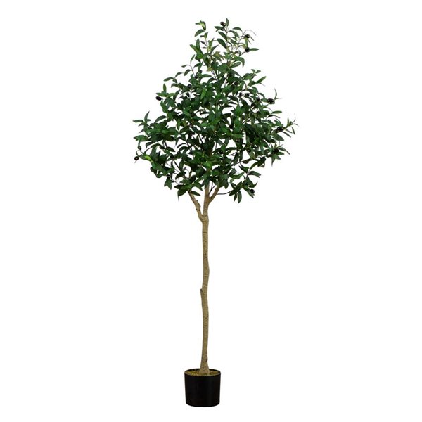 Nearly Natural 5-ft H Green Artificial Olive Tree