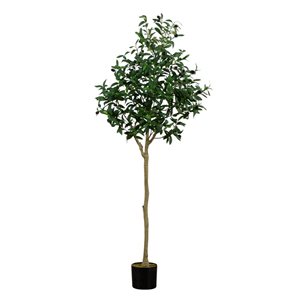 Nearly Natural 5-ft H Green Artificial Olive Tree