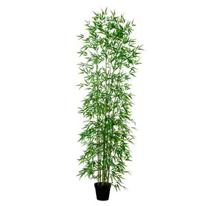 Nearly Natural 10-ft Green Artificial Bamboo Tree
