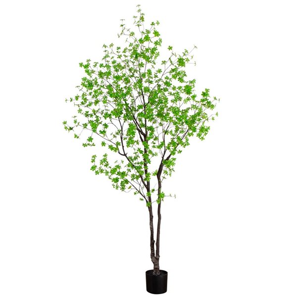 Nearly Natural 10ft Green Artificial Minimalist Enkianthus Tree T4660