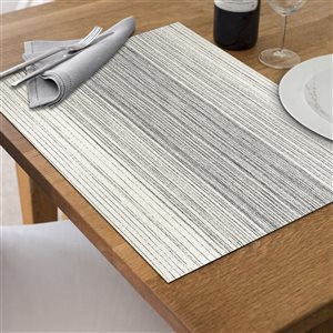 Lot de 3 napperons tissé en PVC IH Casa Decor bleu marine 12 x 18