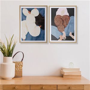 Toile encadrée IH Casa Decor Janel & Lisa, lot de 2