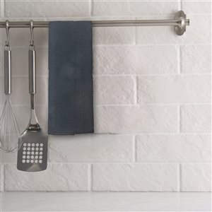 Lot de 3 linges à vaisselle IH Casa Decor à imprimé bloc noir
