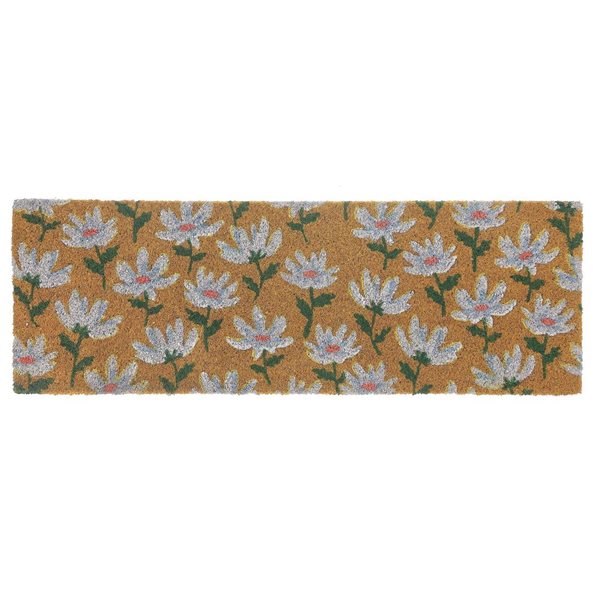 iH casadécor Coir Door Mat Shasta Daisy 10 X 30