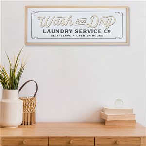 Panneau en bois encadré IH Casa Decor «Wash And Dry»