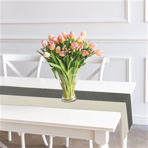 Tapis de couloir fusionné IH Casa Decor imprimé en bloc vert