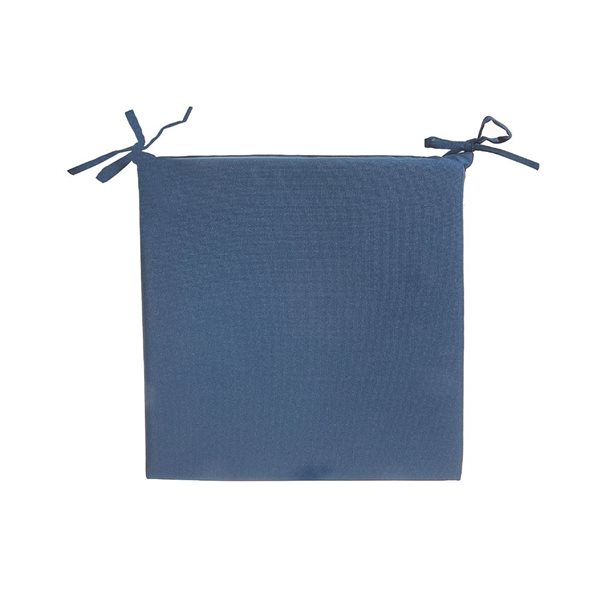 iH casadécor Solid Outdoor Chairpad Navy Blue - Set of 2