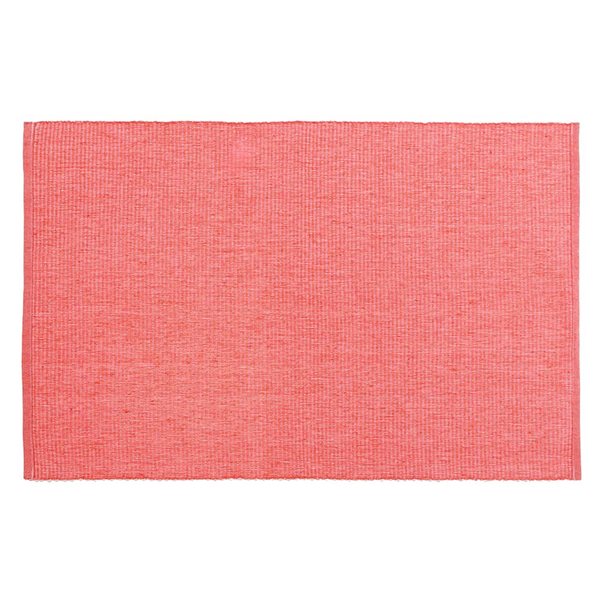 iH casadécor Chambray Ribbed Placemat Coral 13 X 19 - Set of 12