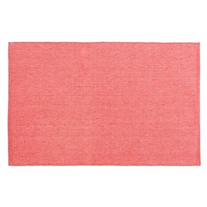 iH casadécor Chambray Ribbed Placemat Coral 13 X 19 - Set of 12