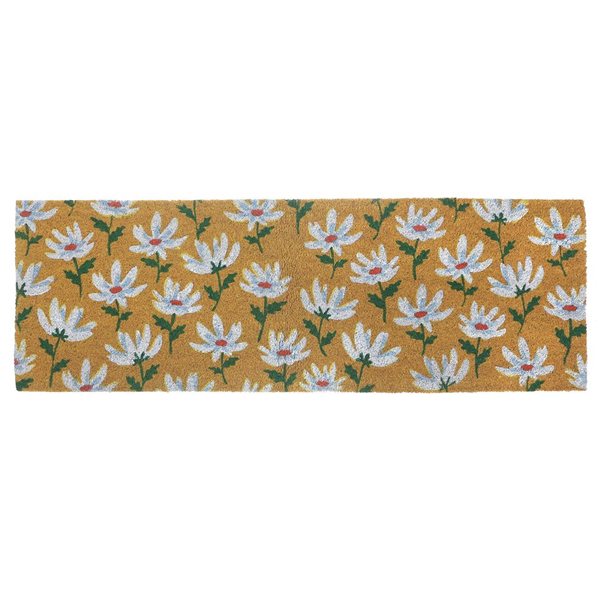 iH casadécor Coir Door Mat Shasta Daisy 16 X 48