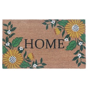 IH Casa Decor Coir Door Mat Sunflower Home 18 X 30