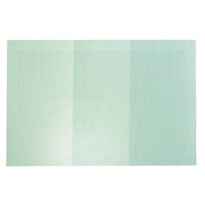 iH casadécor 4PC Woven Pvc Placemat Maison Light Blue 12 X 18 - Set of 3