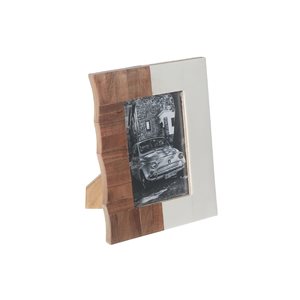 iH casadécor 8X10 Wooden & Resin Inlay Photo Frame