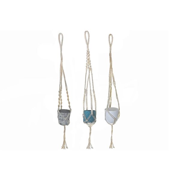 iH casadécor Macrame Pot Hanging - Set of 3