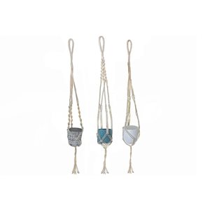 iH casadécor Macrame Pot Hanging - Set of 3