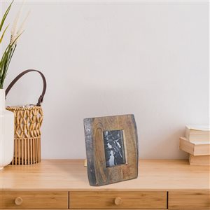 Cadre photo IH Casa Decor 8X10 en bois de manguier