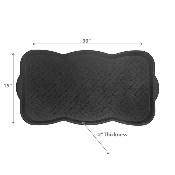 iH casadécor Scalloped Edge Boot Tray 15 X 30