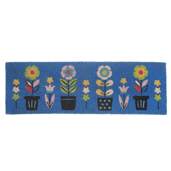 iH casadécor Coir Door Mat Triple Florals 10 X 30