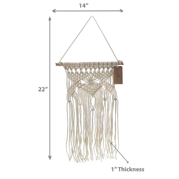 iH casadécor Macrame Madison Wall Hanging