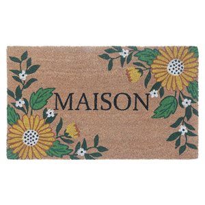 iH casadécor Coir Door Mat Sunflower Maison 18 X 30