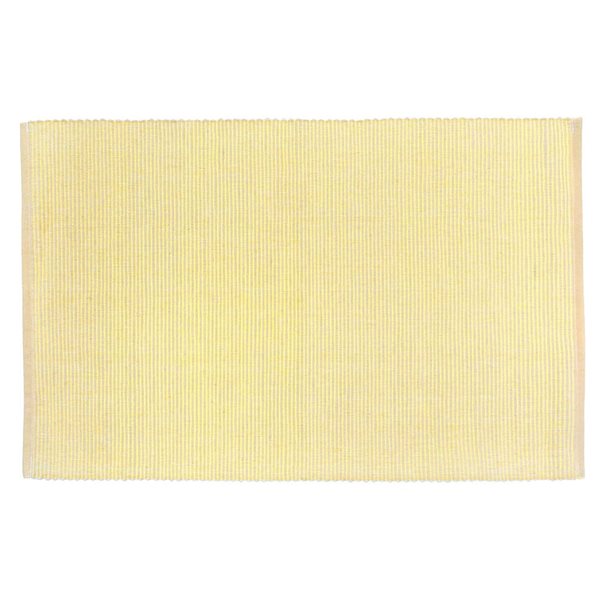 iH Casadécor Chambray Ribbed Placemat Butter 13 X 19 - Set of 12