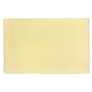 iH casadécor Chambray Ribbed Placemat Butter 13 X 19 - Set of 12